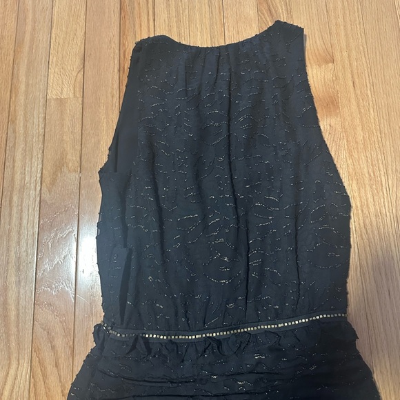 Ramy Brook Elegant Black and Gold Sleeveless Dress Size 0 - Picture 10 of 10